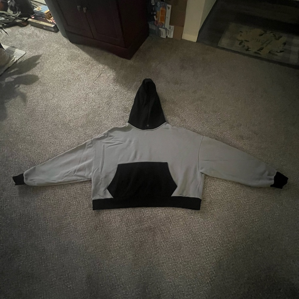 ELWOOD Black/Grey Rectangle Hoodie